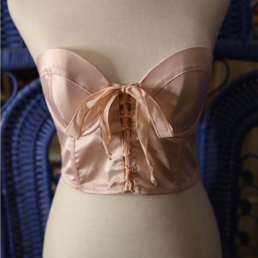 Forever 21 Blush Corseted Bra